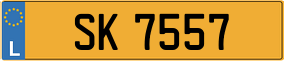 Trailer License Plate